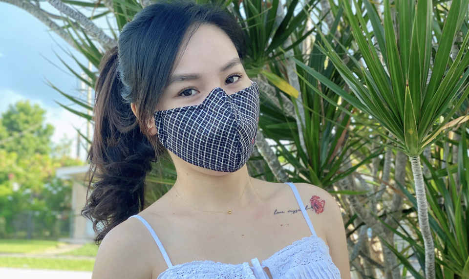 Kissy Active fiber Cloth Face Masks made with patented technology